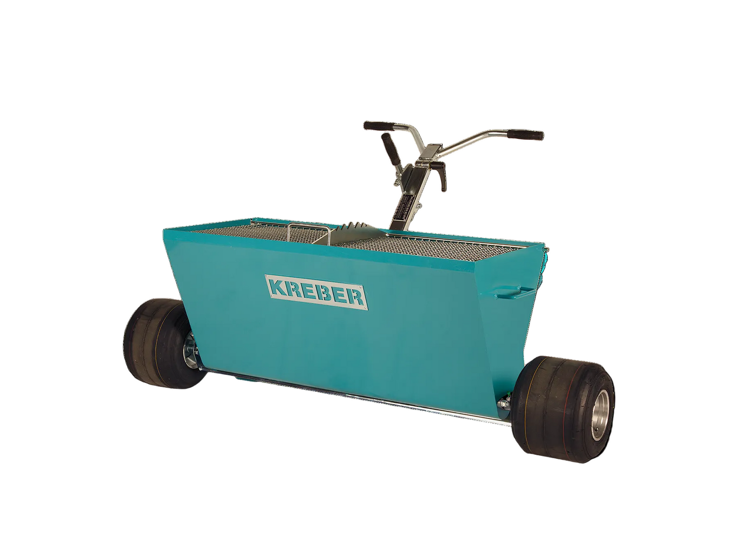 f2) Einstreuwagen K100EW Hartstoffe Beton Streuwagen Estrich